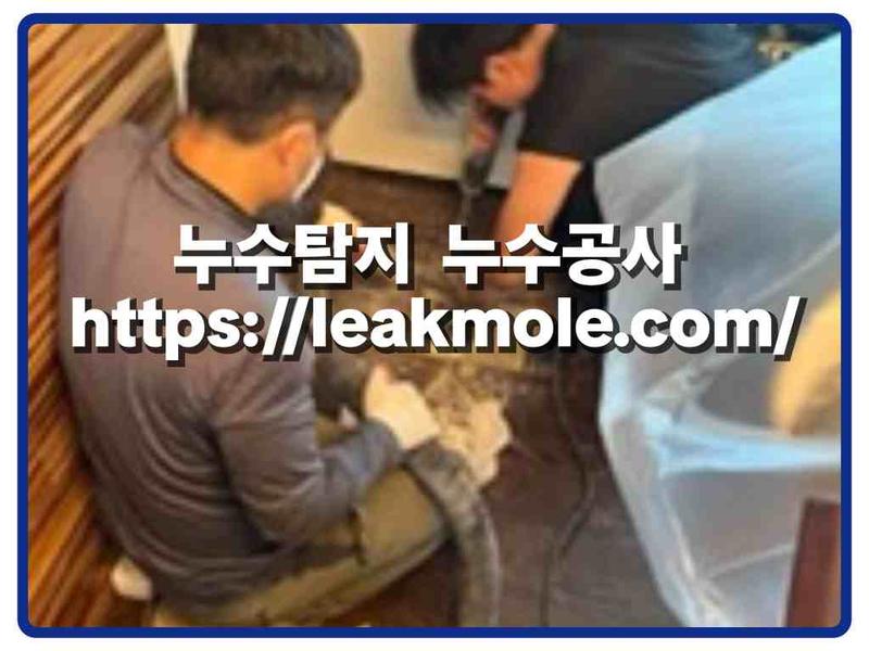 누수탐지 현장 작업 사진 1